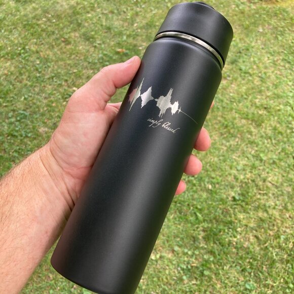 Simply Blessed Soundwave 22oz Water Bottle - Picture 4 of 12